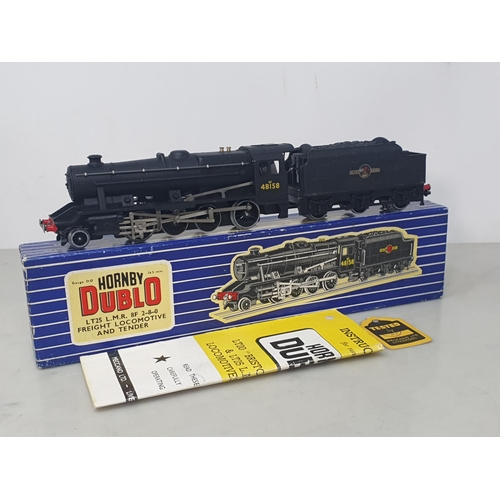 14 - A boxed Hornby Dublo LT25 2-8-0 Locomotive, mint condition with literature. Locomotive shows pick up... 