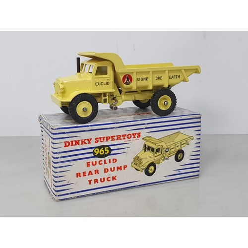 182 - A boxed Dinky Supertoys No.965 Euclid Rear Dump Truck, Nr M-M, box Ex