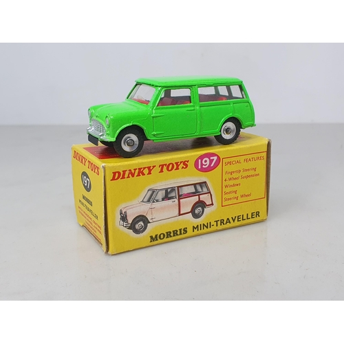 184 - A boxed Dinky Toys No.197 fluorescent green Morris Mini-Traveller, Nr M-M, box Ex