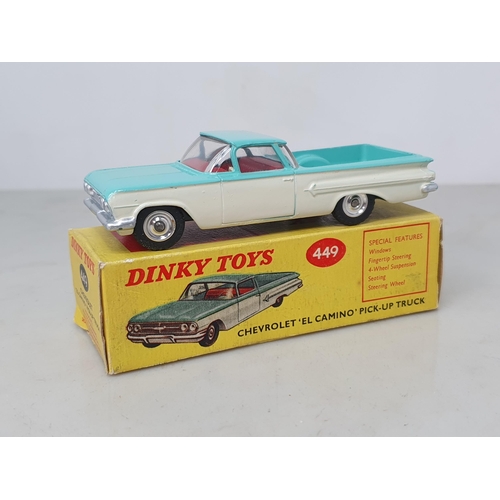 185 - A boxed Dinky Toys No.449 Chevrolet 'El Camino' Pick-up Truck, Nr M-M, box Ex