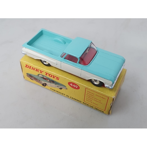 185 - A boxed Dinky Toys No.449 Chevrolet 'El Camino' Pick-up Truck, Nr M-M, box Ex