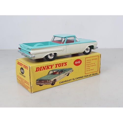 185 - A boxed Dinky Toys No.449 Chevrolet 'El Camino' Pick-up Truck, Nr M-M, box Ex