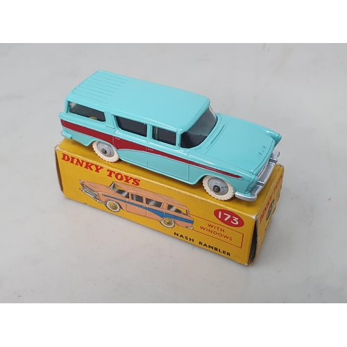 186 - A boxed Dinky Toys No.173 turquoise Nash Rambler, Nr M-M, box Ex