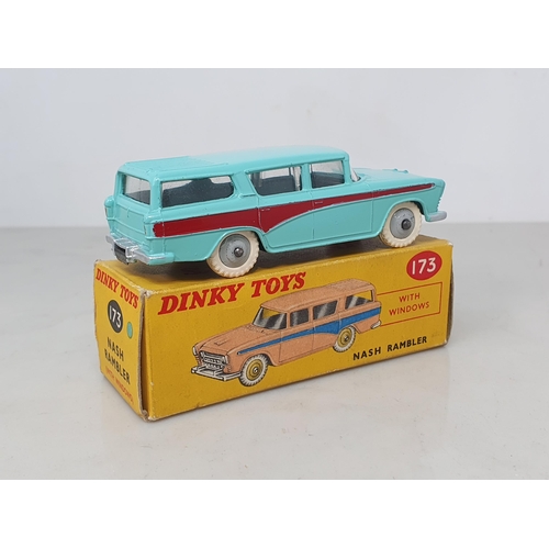 186 - A boxed Dinky Toys No.173 turquoise Nash Rambler, Nr M-M, box Ex