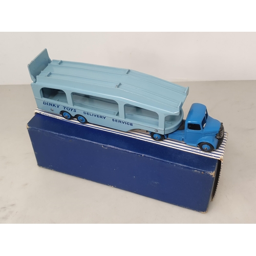 194 - A boxed Dinky Supertoys No.982 Pullmore Car Transporter with Ramp, Nr M-M, box VG with both packing ... 