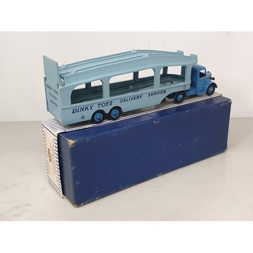 194 - A boxed Dinky Supertoys No.982 Pullmore Car Transporter with Ramp, Nr M-M, box VG with both packing ... 