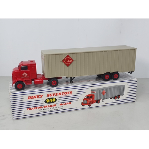 197 - A boxed Dinky Supertoys No.948 Tractor-Trailer McLean, Nr M-M, box near perfect