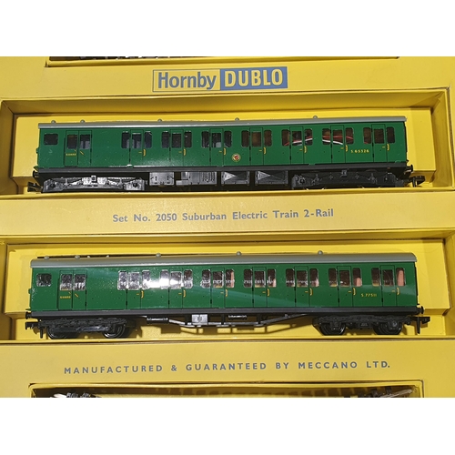 20 - A boxed Hornby Dublo 2050 Suburban Electric Train, unused, near perfect box. Neither power car or tr... 