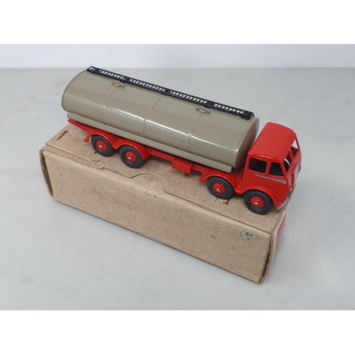 204 - A boxed Dinky Supertoys No.504 1st type red and beige Foden Tanker, Nr M-M, box Ex