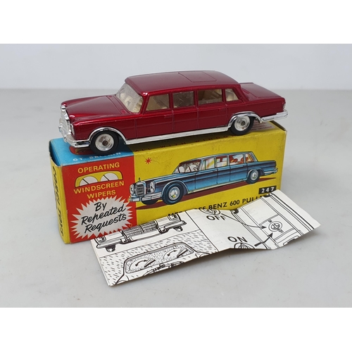 216 - A boxed Corgi Toys No.247 Mercedes-Benz 600 Pullman, Nr M-M, box superb with instruction