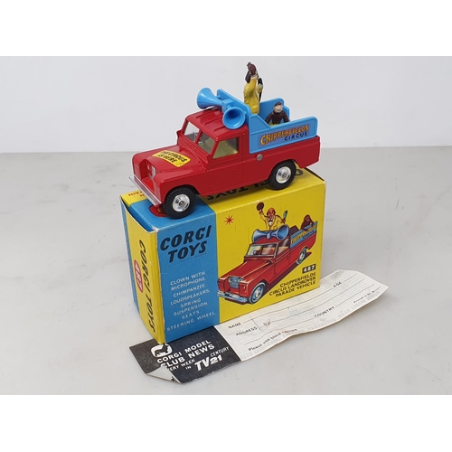 221 - A boxed Corgi Toys No. 487 Chipperfield's Circus Land Rover Parade Vehicle, Nr M-M, box Ex plus with... 