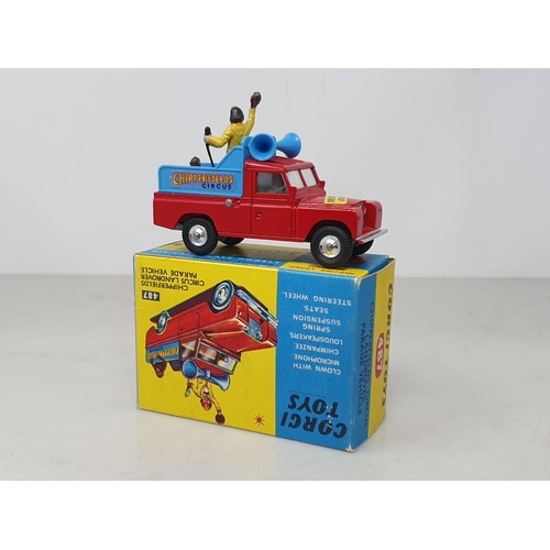 221 - A boxed Corgi Toys No. 487 Chipperfield's Circus Land Rover Parade Vehicle, Nr M-M, box Ex plus with... 