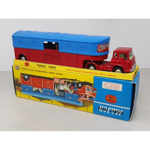 223 - A boxed Corgi Toys No.1103 Horse Box with Horses, Nr M-M, box Ex plus with all packing