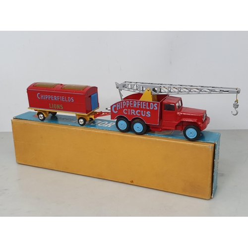 224 - A boxed Corgi Toys Gift Set No.12 Chipperfield's Circus Crane Truck and Cage, Nr M-M, box Ex plus wi... 