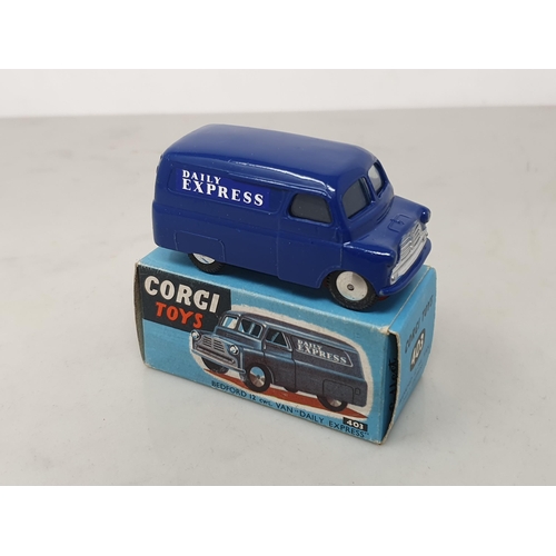 226 - A boxed Corgi Toys Bedford 12 cwt 'Daily Express' Van, Nr M-M, box superb