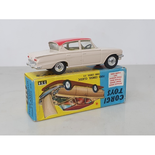 227 - A boxed Corgi Toys No.234 Ford Consul Classic, Nr M-M, box Ex plus