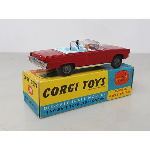 228 - A boxed Corgi Toys No.246 Chrysler Imperial, Nr M-M, box Ex