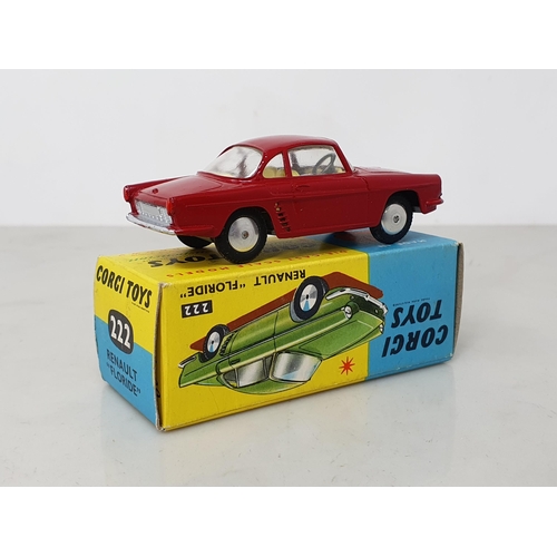 233 - A boxed Corgi Toys No.222 red Renault Floride, Nr M-M, box superb with Catalogue