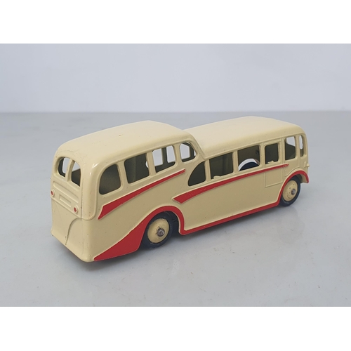 24 - A Dinky Toys 29f Observation Coach, cream with cream hubs, ideal for the layout, mint condition