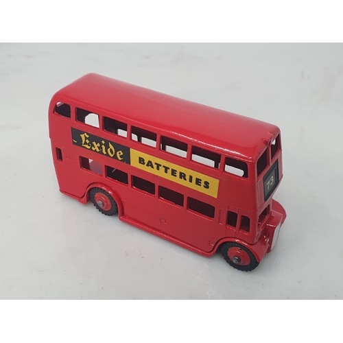 25 - A Dinky Toys 291 'Exide' double decker Bus, mint condition, ideal for the layout