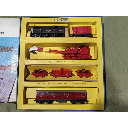 3 - A boxed Hornby Dublo 2049 Breakdown Train Set, unused in mint condition. Contents in mint condition ... 