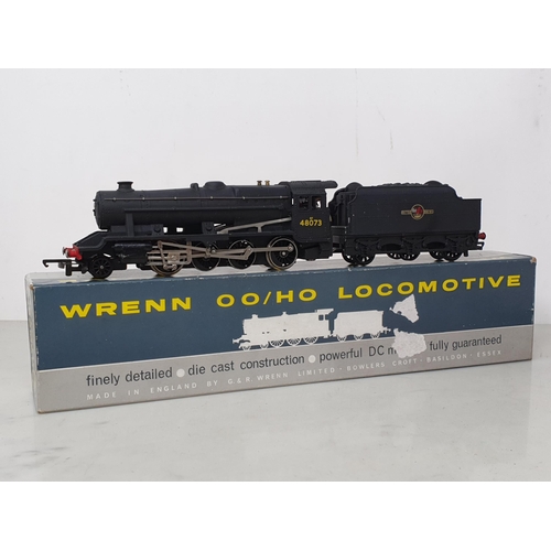 346 - A boxed Wrenn No.2224 8F 2-8-0 Locomotive in B.R. black livery running No.48073, Nr M-M, box VG, tap... 