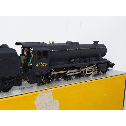 346 - A boxed Wrenn No.2224 8F 2-8-0 Locomotive in B.R. black livery running No.48073, Nr M-M, box VG, tap... 