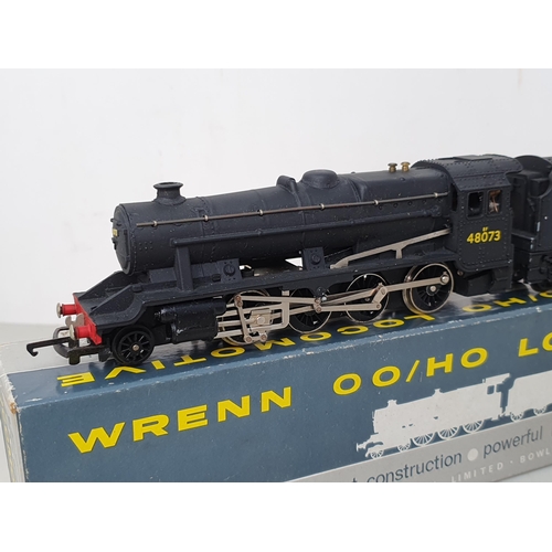 346 - A boxed Wrenn No.2224 8F 2-8-0 Locomotive in B.R. black livery running No.48073, Nr M-M, box VG, tap... 