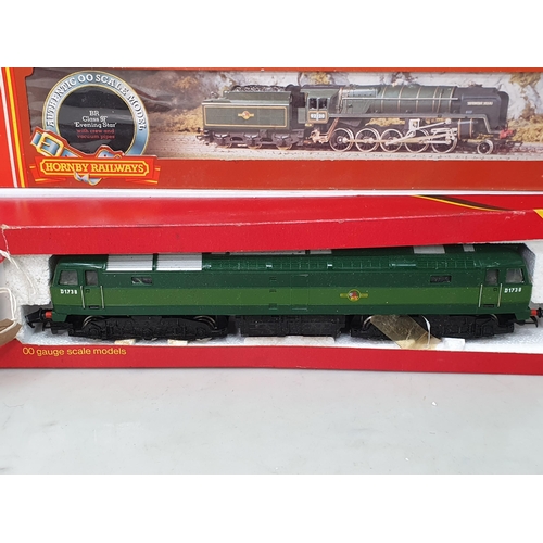 347 - A boxed Hornby 00 gauge 9F 2-10-0 Locomotive 'Evening Star' (box end flap missing) and a Hornby Clas... 