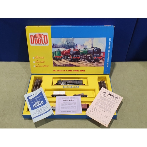 35 - A boxed Hornby Dublo 2019 2-6-4T Goods Set, unused with literature. This is the first version with m... 