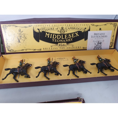 401 - A boxed Britains Middlesex Yeomanry, a boxed Britains No.8852 The American Civil War Union Infantry ... 