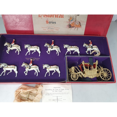 403 - A boxed Britains Historical Series No.1470 'The State Coach' contents Ex, box F (lid edges torn)