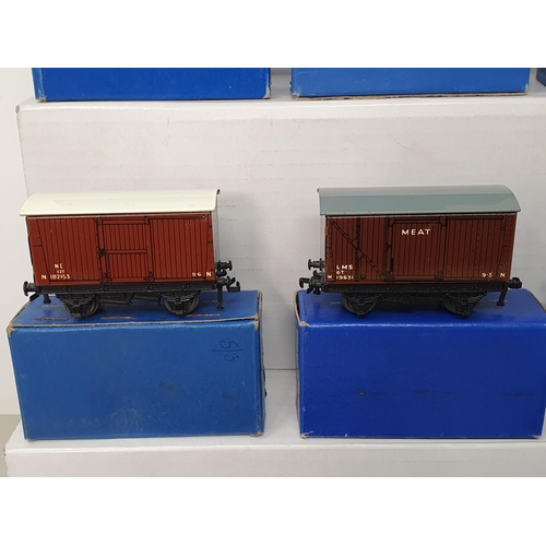 49 - Eight boxed Hornby Dublo Pre-nationalisation Wagons, mint, superb boxes. Comprising LNER 2x Horse Bo... 