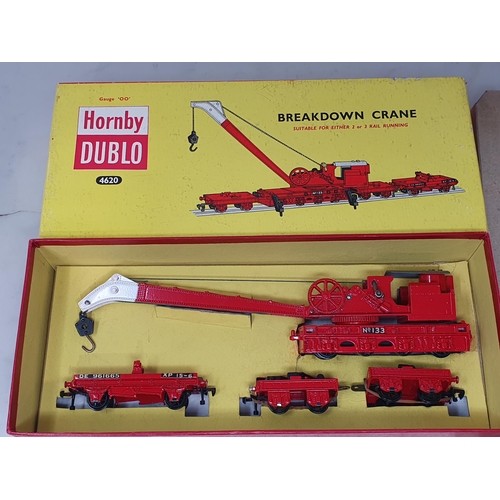 58 - A rare boxed Hornby Dublo 4620 late production Breakdown Crane, unused. Crane shows no signs of use ... 