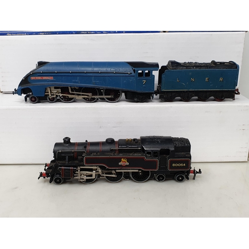 74 - Three Hornby Dublo 3-rail Locomotives including a boxed EDL12 'Duchess of Montrose' with boxed D12 T... 