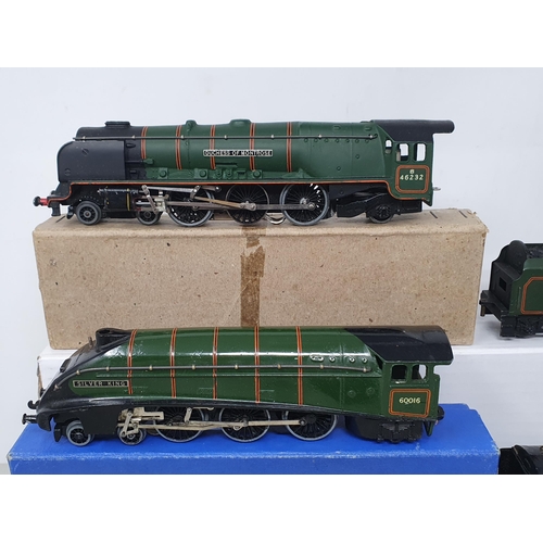 76 - Three Hornby Dublo 3-rail Locomotives including EDL12 'Duchess of Montrose', boxed EDL11 gloss 'Silv... 