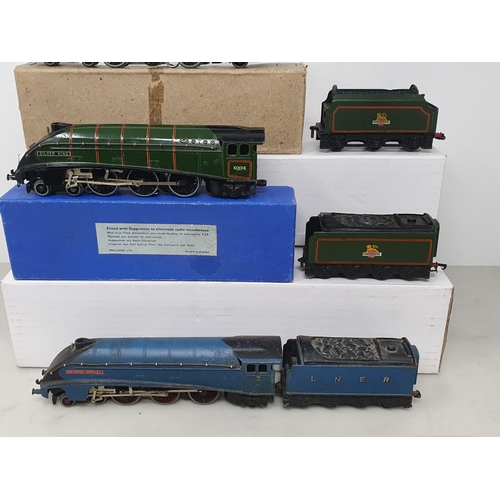 76 - Three Hornby Dublo 3-rail Locomotives including EDL12 'Duchess of Montrose', boxed EDL11 gloss 'Silv... 