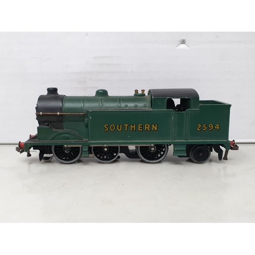 78 - Three Hornby Dublo 3-rail 0-6-2T Locomotives including LNER No.9596, Southern No.2594 and GWR No.669... 