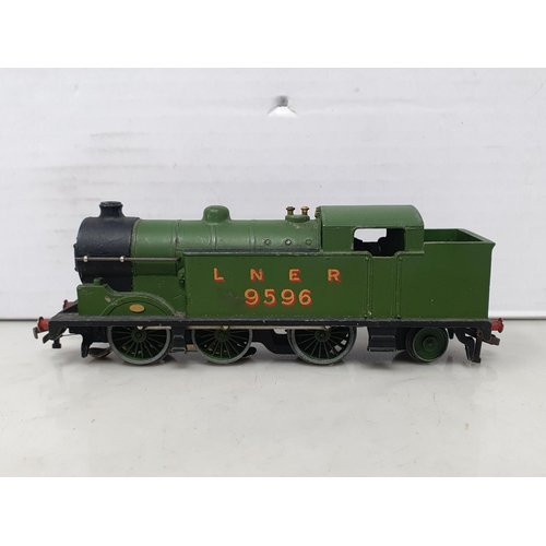 78 - Three Hornby Dublo 3-rail 0-6-2T Locomotives including LNER No.9596, Southern No.2594 and GWR No.669... 