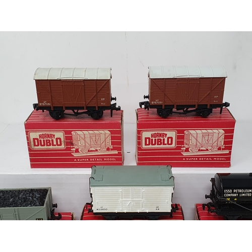 88 - Five boxed Hornby Dublo 2-rail Wagons including 2x 4325 Ventilated Vans, 4320 W.R. Refrigerator Van,... 