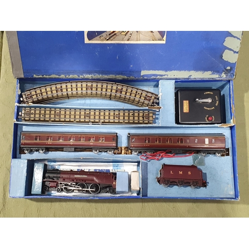 93 - A boxed Hornby Dublo EDP2 'Duchess of Atholl' Passenger Set, box lid poor, base fair, contents G-VG