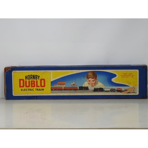 97 - A boxed Hornby Dublo 0-6-2T Goods Set, box very poor, contents G