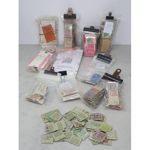 411 - A large collection of assorted Railway Tickets, dating between the 1940's and 1980's including L.M.S... 