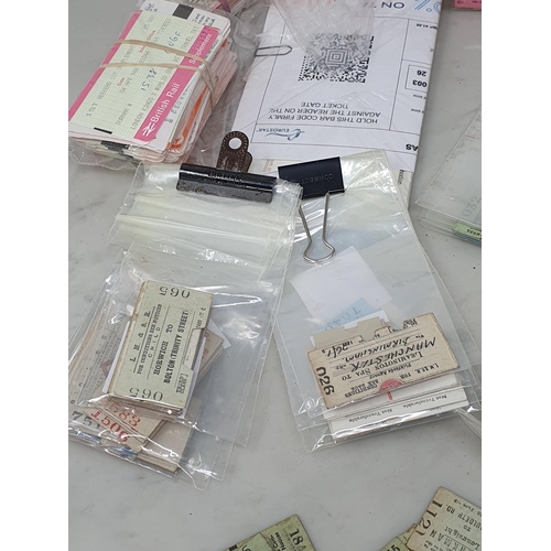 411 - A large collection of assorted Railway Tickets, dating between the 1940's and 1980's including L.M.S... 