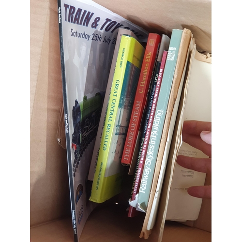 413 - Box of Railway Books including part set of 'Locomotives of the L.N.E.R.', 'Britain's Lost Railways',... 