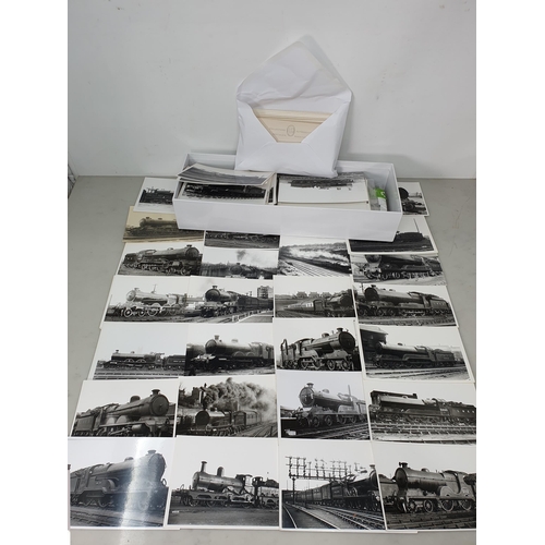 424 - A box of mainly black and white Photographs of LNER and Great Central Locomotives