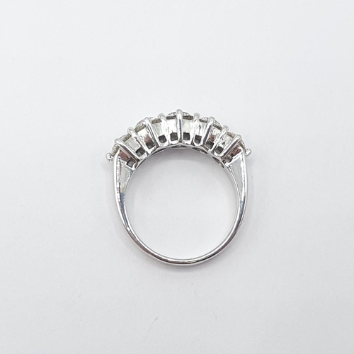 168 - A Diamond five stone Ring claw-set brilliant-cut stones, estimated total diamond weight 2.20cts, in ... 