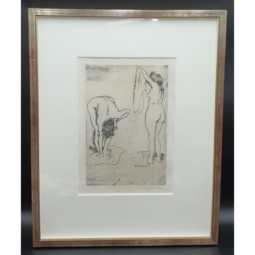 272 - SUZANNE VALADON (1865-1938). Femmes S'Essuyant, engraving, pencil signed in lower margin, Pl.11 1/2 ... 