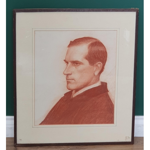 277 - GEORGE SPENCER WATSON ROI, RP, ARA, RA (1869-1934) Portrait of William Tisdall, c.1914, bust length,... 