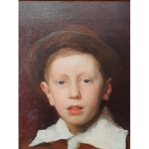 278 - GEORGE SPENCER WATSON ROI, RP, ARA, RA (1869-1934). Portrait of Michael Tisdall, as a boy, quarter-l... 